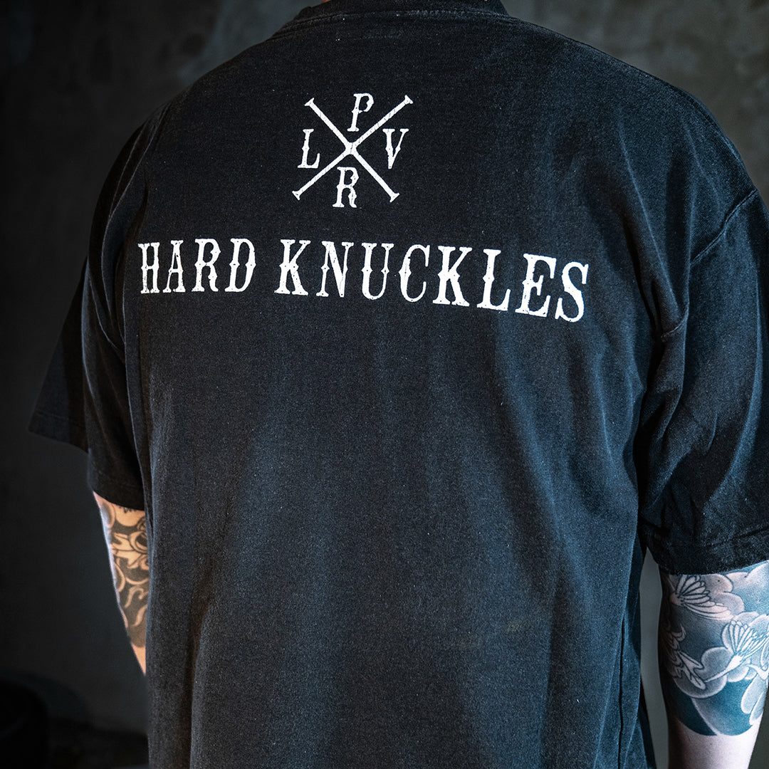 HARD  KNUCKLES H/S TEE / BLACK
